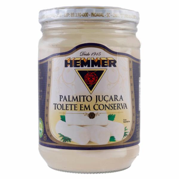 Conserva Hemmer 300G Palmito Jucara Tolete Conserva Palmito Jucara Tolete (7891031110072)