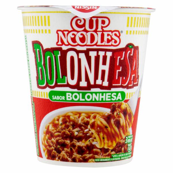 MACARRÃO INSTANTÂNEO NISSIN MIOJO CUP NOODLES BOLONHESA 72G Porto Seguro