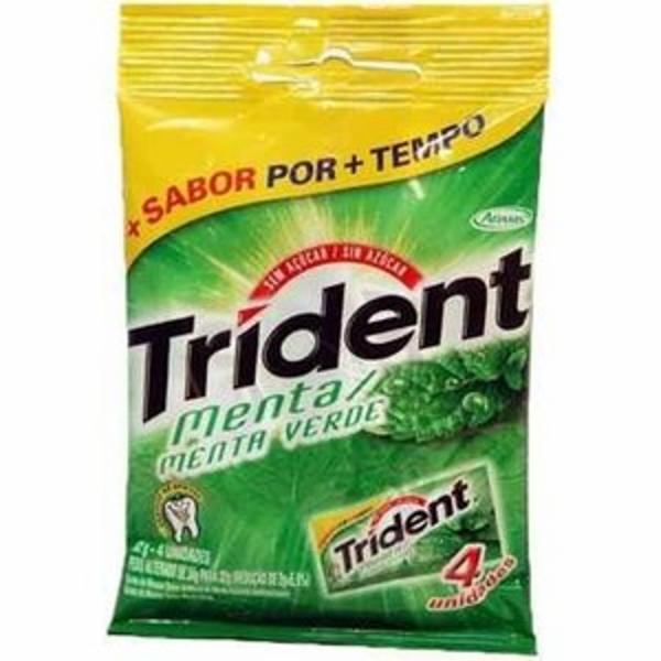 Goma De Mascar Trident C/4 Menta (7895800112786)