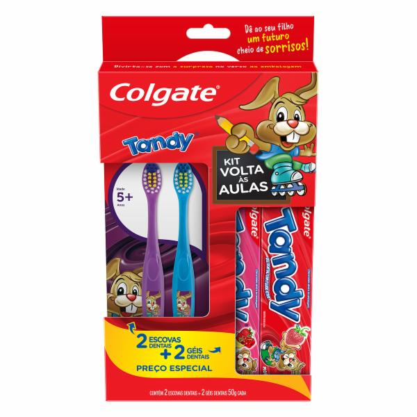 Kit Colgate Tandy Volta às Aulas Escova Dental + Gel Dental  (7509546663067)