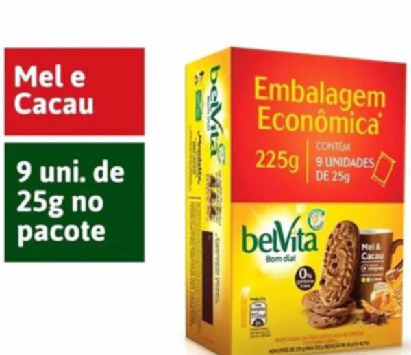 Biscoito Cookie Mel E Cacau 225G Belvita (7622210661951)