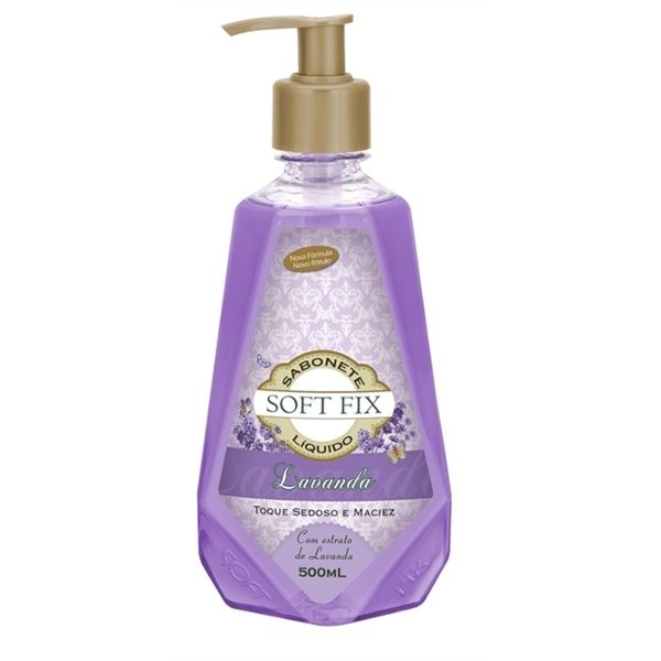 SABONETE LÍQUIDO USO DIÁRIO SOFTFIX 500ML LAVANDA  (7898930508375)
