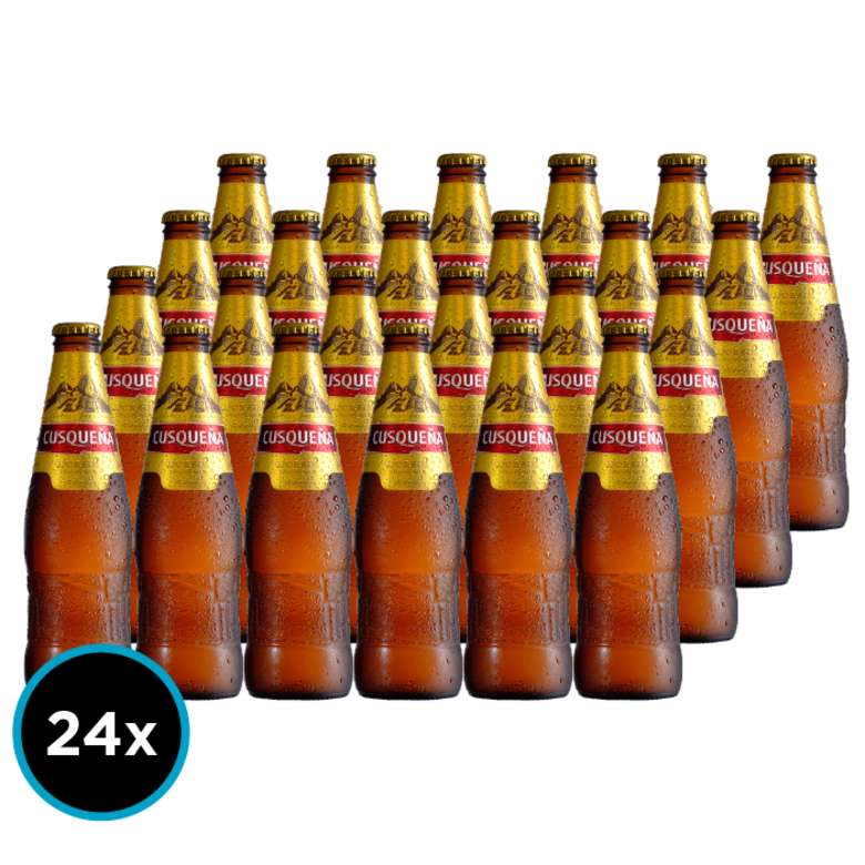 24x Cerveza Cusqueña en Botellas 330cc
