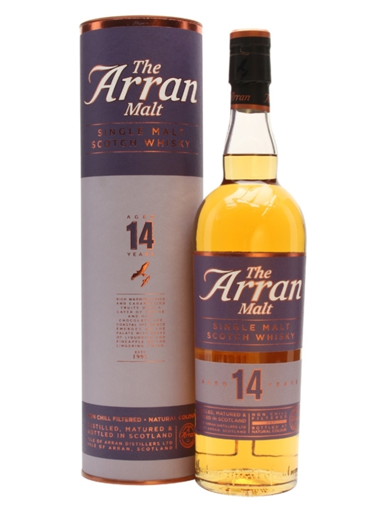 Whisky Arran Single Malt 14 Años 700cc 46º alc.