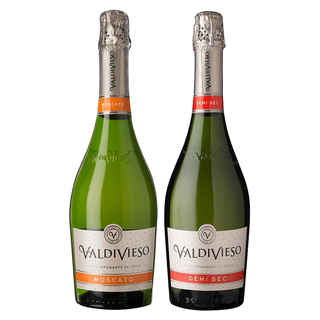 Imagen de PACK VALDIVIESO N°2: 1x Espumante Valdivieso Moscato 750cc + 1x Espumante Valdivieso Demi Sec 750cc