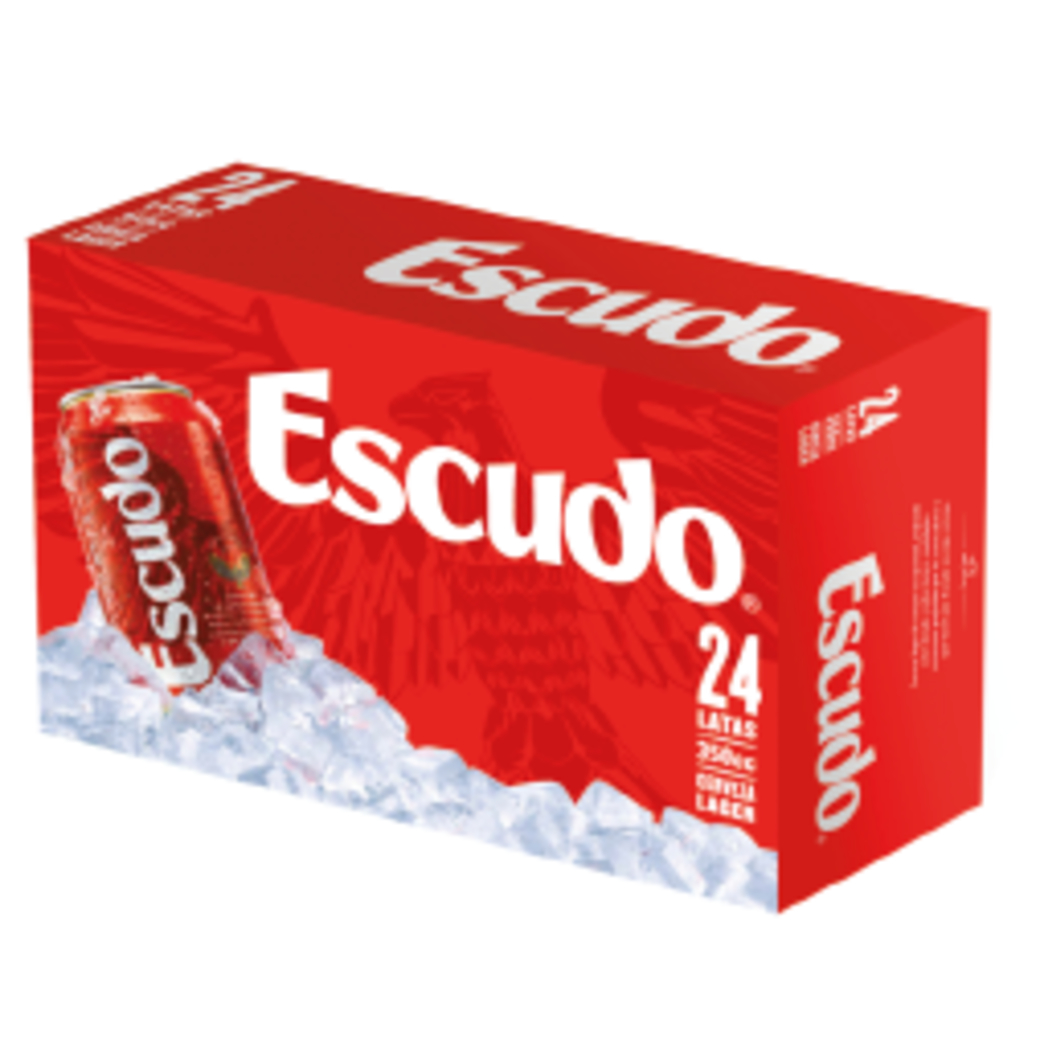 24x Cerveza Escudo en Lata 350cc
