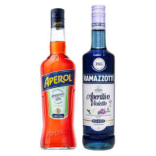 Imagen de DUO APEROL - RAMAZZOTTI VIOLETTO: 1x Licor Aperitivo Aperol 750cc + 1x Licor Aperitivo Ramazzotti Violetto 700cc
