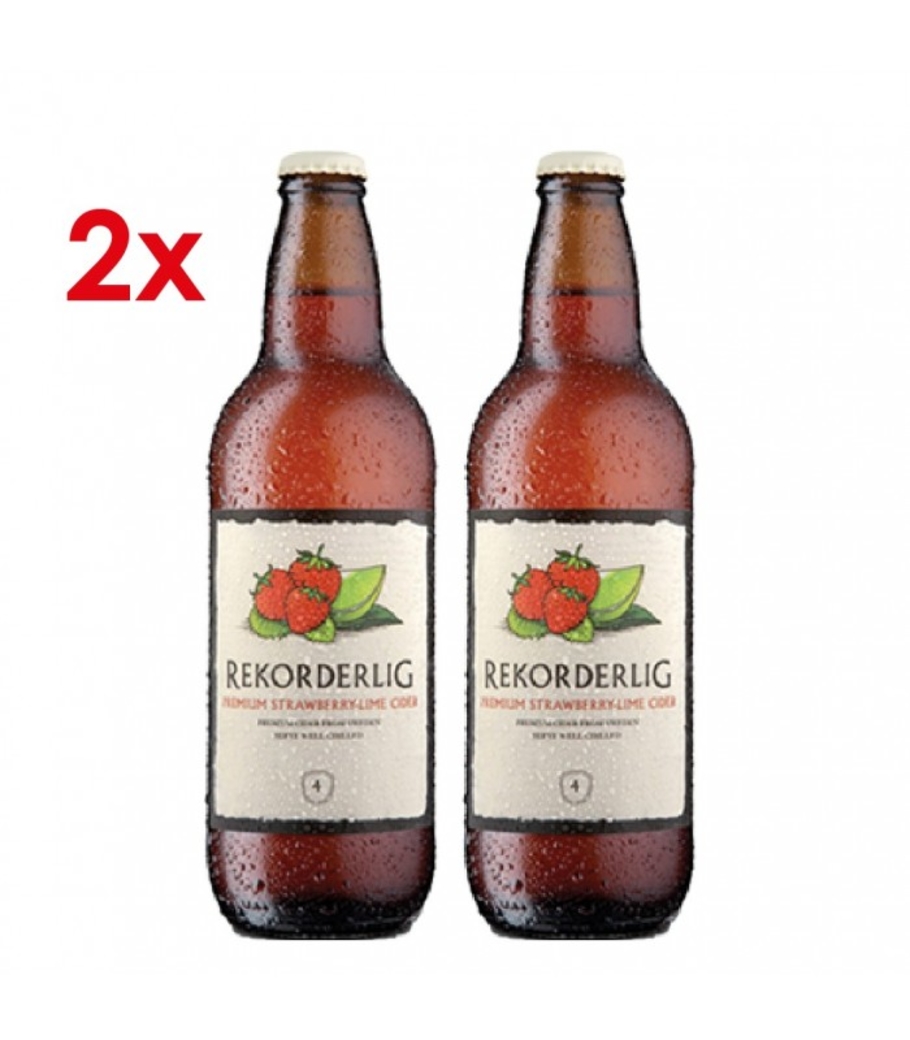 2x Rekorderlig Strawberry-Lime 500cc