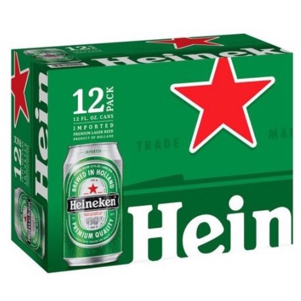 12x Cerveza Heineken en Lata 350cc 5º alc.