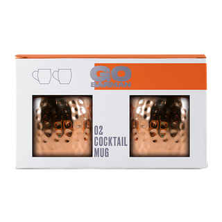 Imagen de KIT MUG GO BARMAN N°1: 2x Moscow Mule Mug Cobre Go Barman 500cc