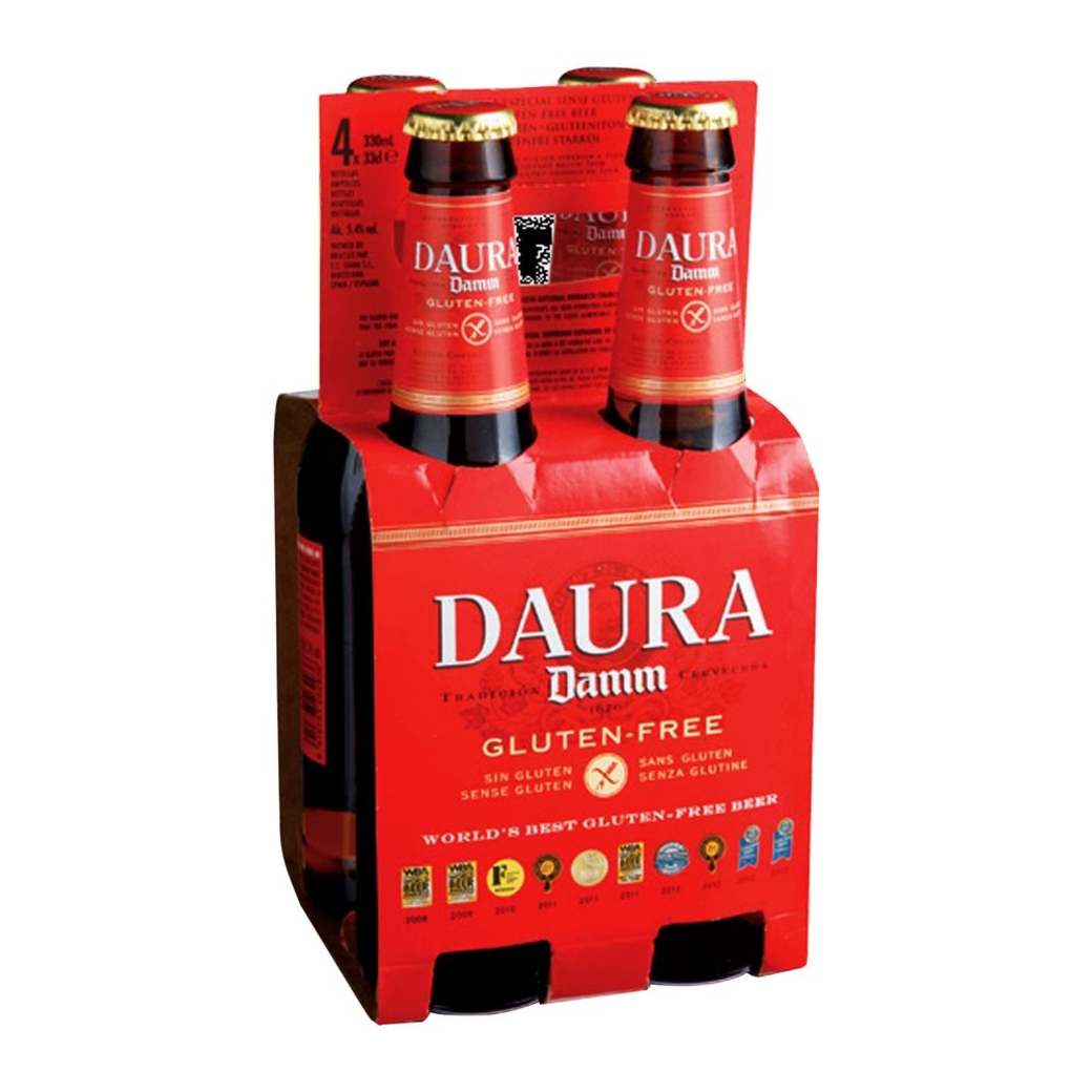 4x Cerveza Daura Gluten Free (Sin Gluten) en Botellas 330cc