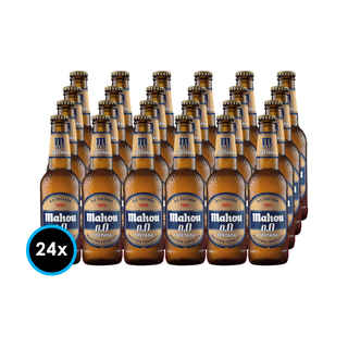 Imagen de 24x Cerveza Mahou Sin Alcohol Tostada Botella 330cc
