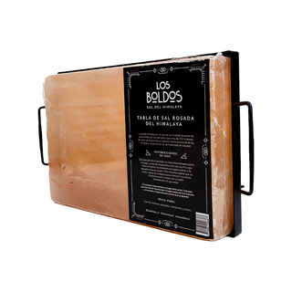 Imagen de Tabla De Sal Del Himalaya Los Boldos + Soporte Metálico