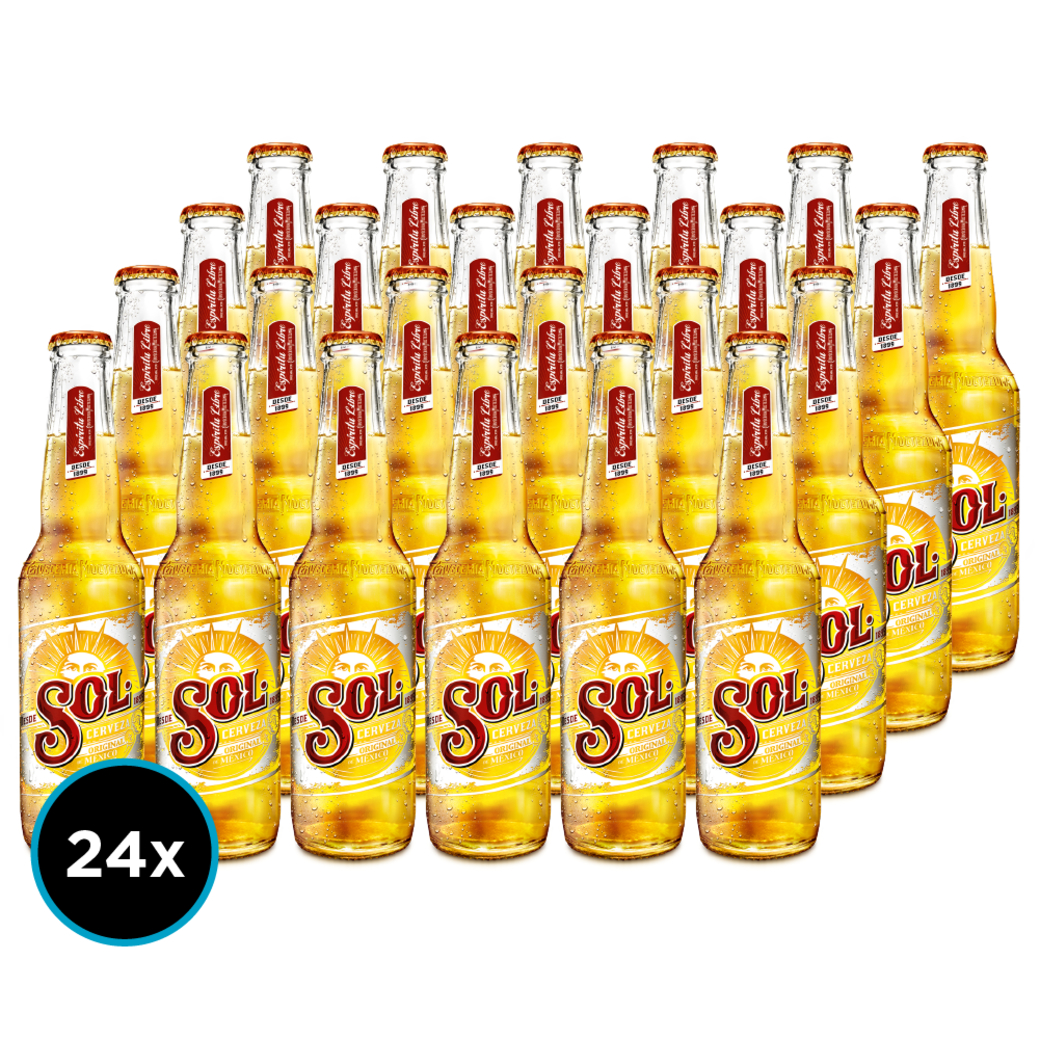 24x Cerveza Sol en Botellas 330cc
