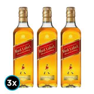 Imagen de 3x Whisky Johnnie Walker Red Label 750cc 40º alc.
