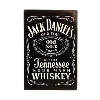 Imagen de Afiche Jack Daniels Metálico 20 x 30 cm.