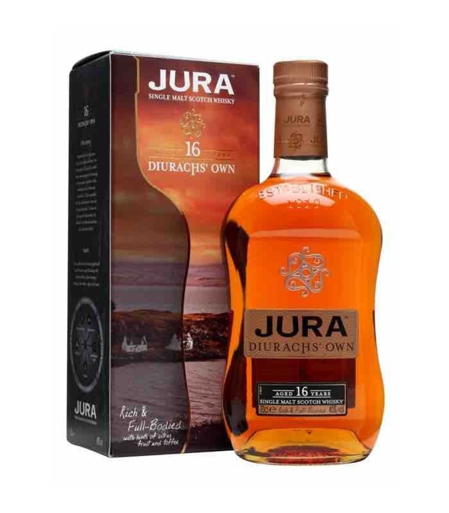Whisky Jura 16 años 700cc 40º alc.