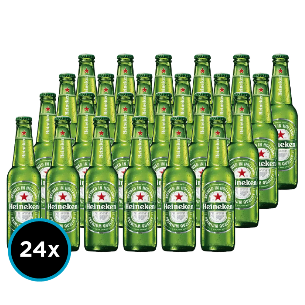 Pack 24x Cervezas Heineken en Botellas Long Neck 330cc