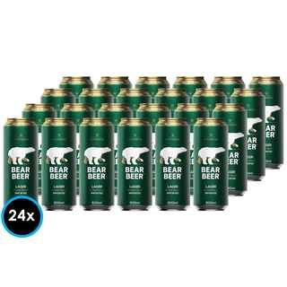 Imagen de 24x Cervezas Bear Beer Lager Lata 500cc