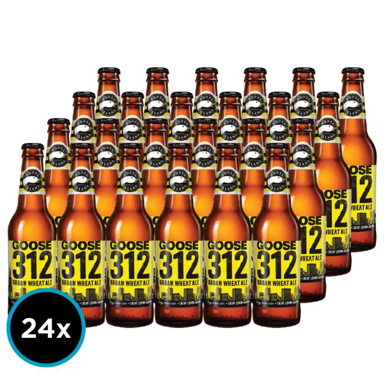 24x Cerveza Goose Island 312 Urban Wheat Ale en Botellas 355cc
