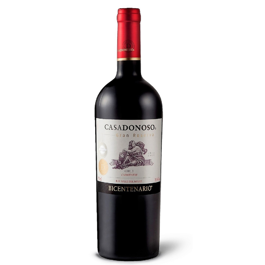 Vino Casa Donoso Bicentenario Gran Reserva Carmenere 750cc