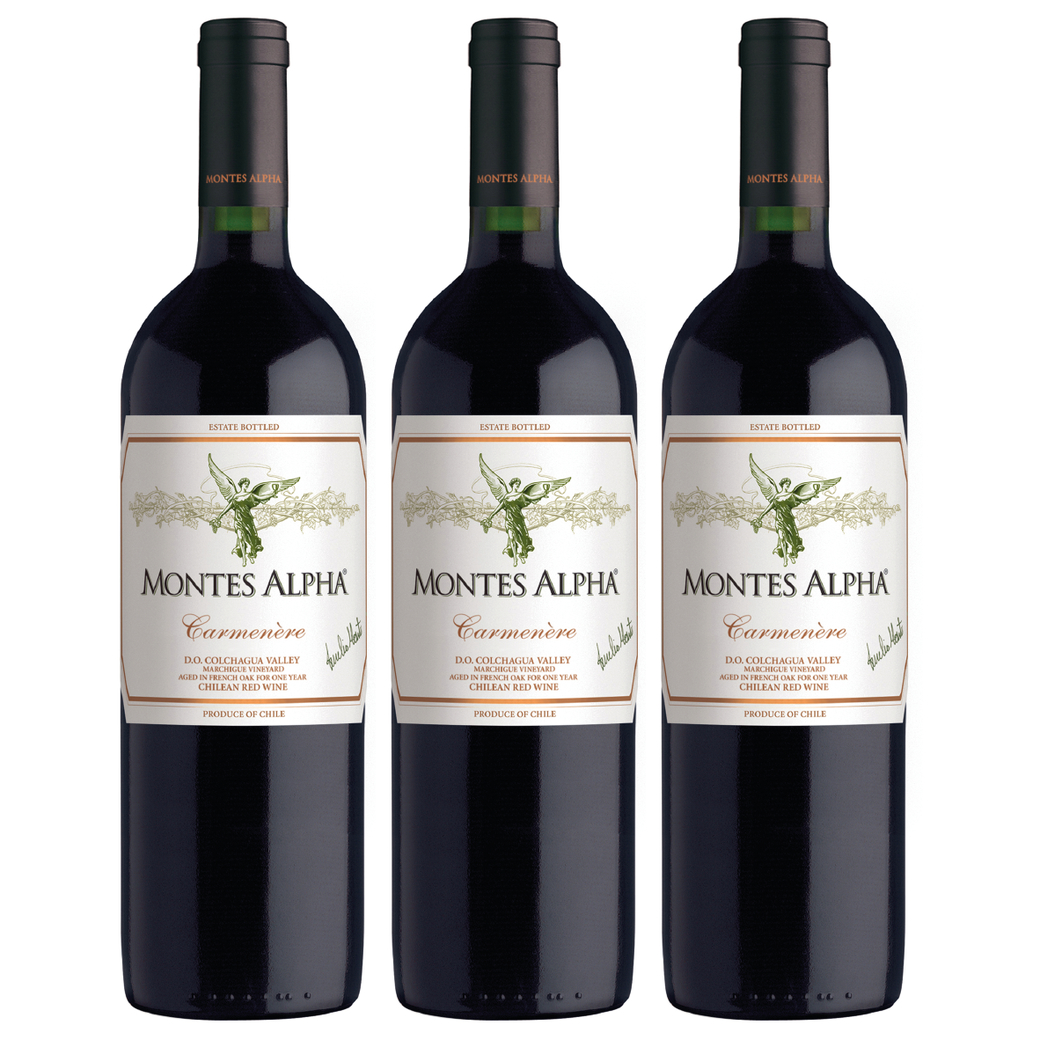 3x Vino Montes Alpha Carmenere 750cc