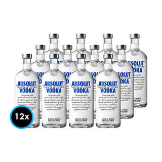 Imagen de CAJA VODKA ABSOLUT BLUE 750cc: 12x Vodka Absolut Blue 750cc