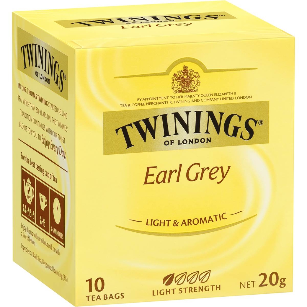 Té Twinings Earl Grey 10 Bolsitas