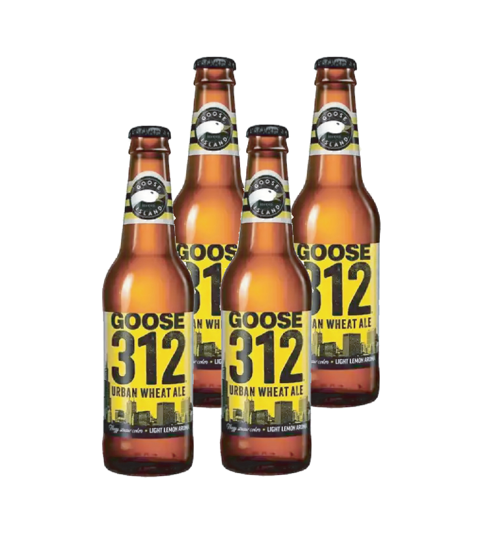 4x Cerveza Goose Island 312 Urban Wheat Ale en Botellas 355cc