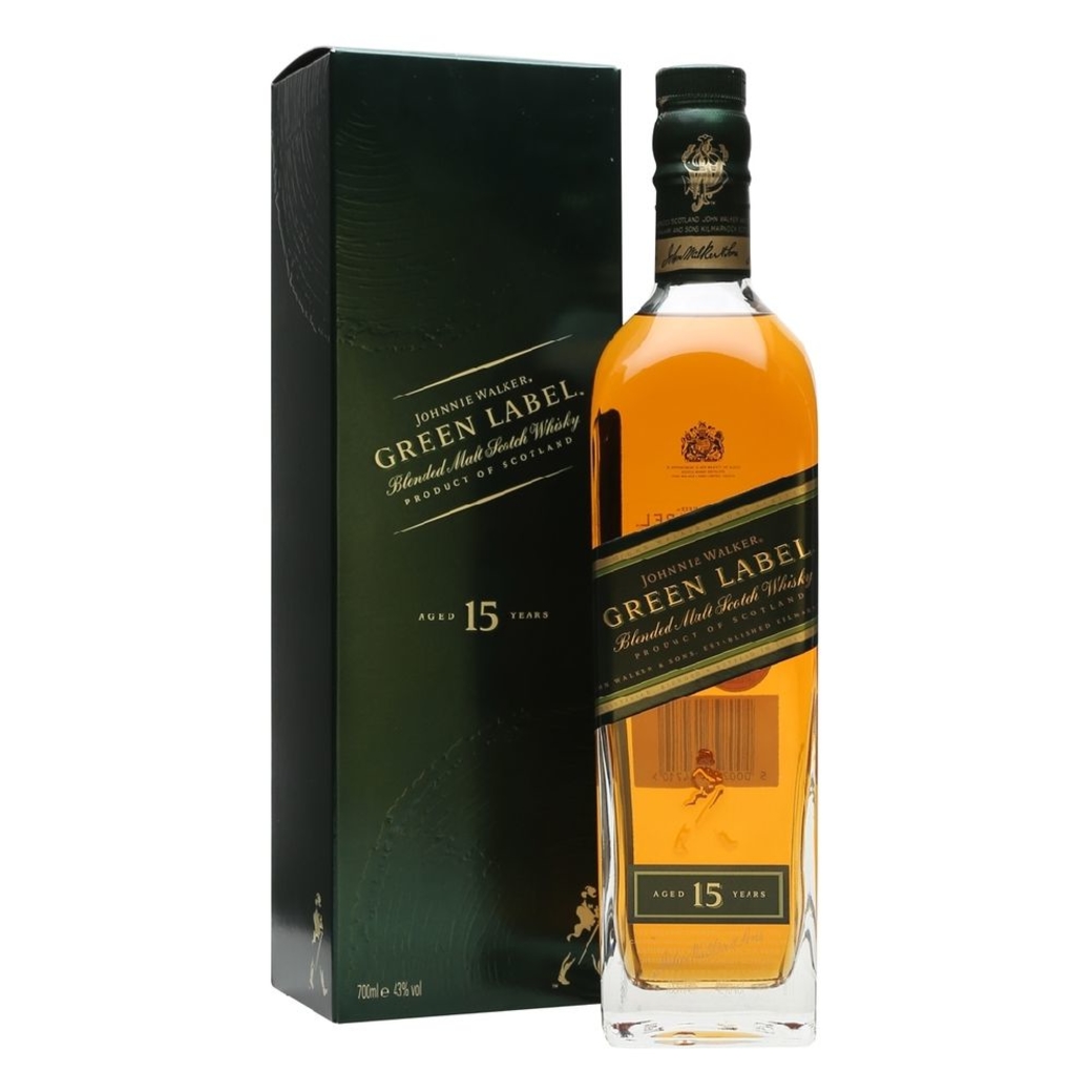 Whisky Johnnie Walker Green Label 750cc 43º alc.