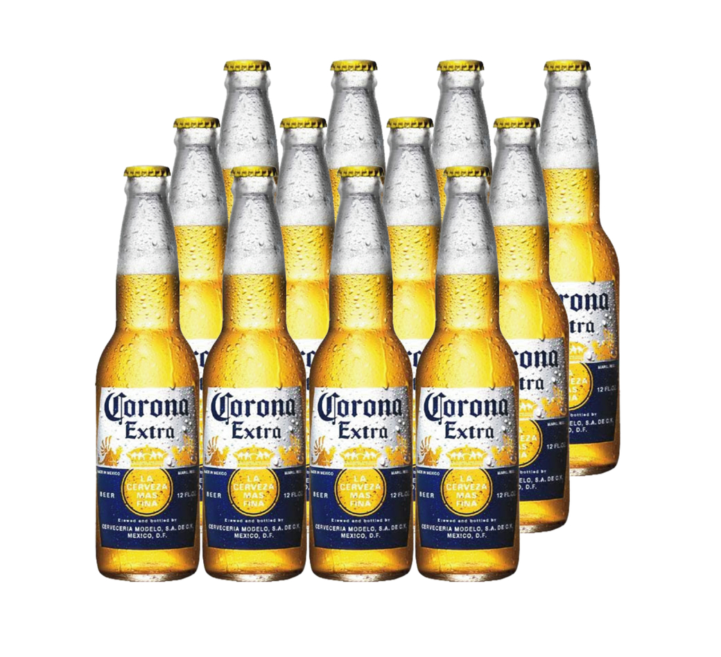 12x Cerveza Corona Extra en Botellas 355cc