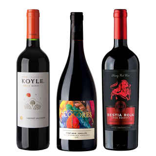 Imagen de PACK GRAN RESERVA MIX: Vino 7 Colores GR Pinot Noir + Vino Koyle GR Cabernet Sauvignon + Vino Bestia Roja GR Carmenere