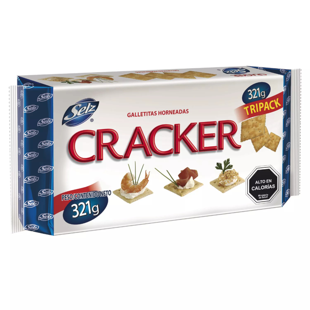 Galletas Selz Cracker Tripack 321 Gramos