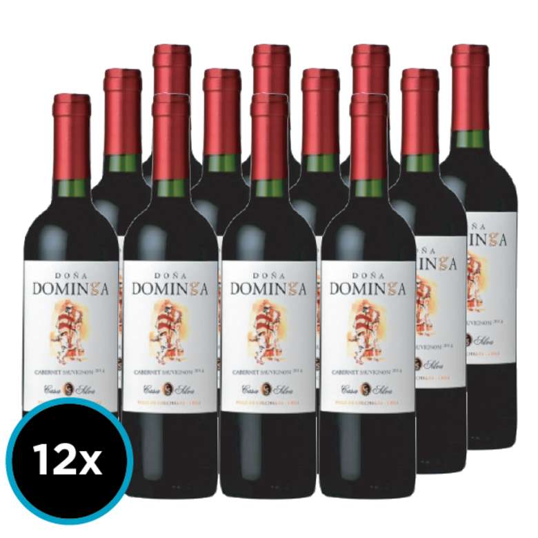 CAJA DOÑA DOMINGA (Cabernet): 12x Vino Doña Dominga Cabernet Sauvignon 750cc