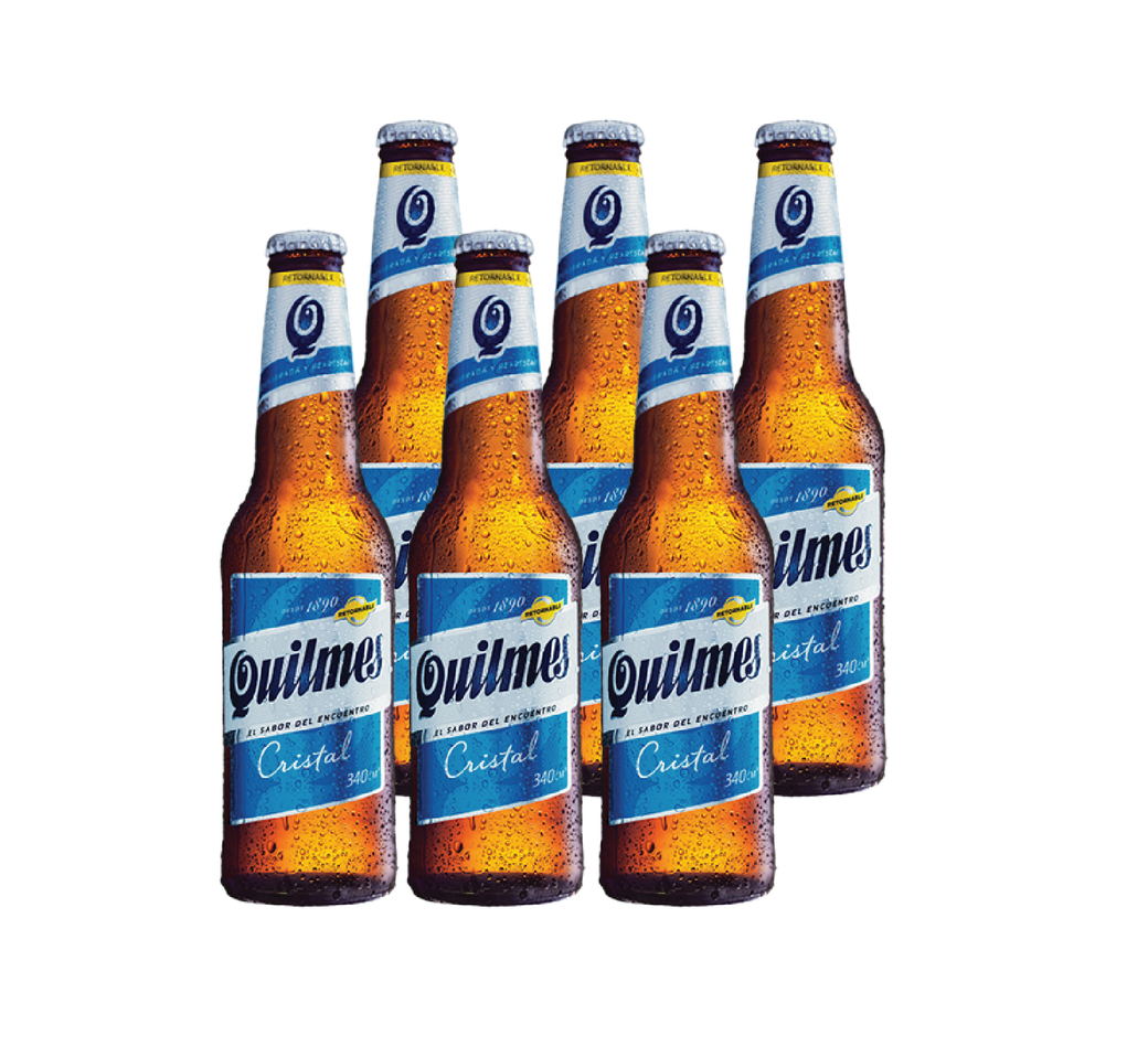 6x Cerveza Quilmes en Botellas 340cc