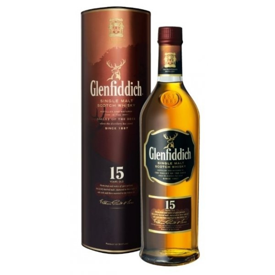 Whisky Glenfiddich 15 años 750cc 40º alc.