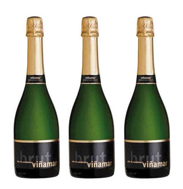 3x Espumante Viña Mar Charmat Brut 750cc