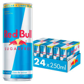 Imagen de CAJA RED BULL SUGAR FREE: 24x Bebida Energética Red Bull Sugar Free 250cc