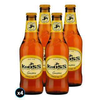 Imagen de FOUR-PACK KROSS GOLDEN: 4x Cerveza Kross Golden Ale en Botella 330cc