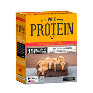 Imagen de Barritas Protein Wild Foods Chocolate + Maní 5 Unidades