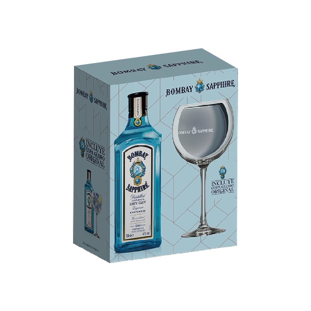 PACK: Gin Bombay Sapphire 750cc 40º alc. + Copa