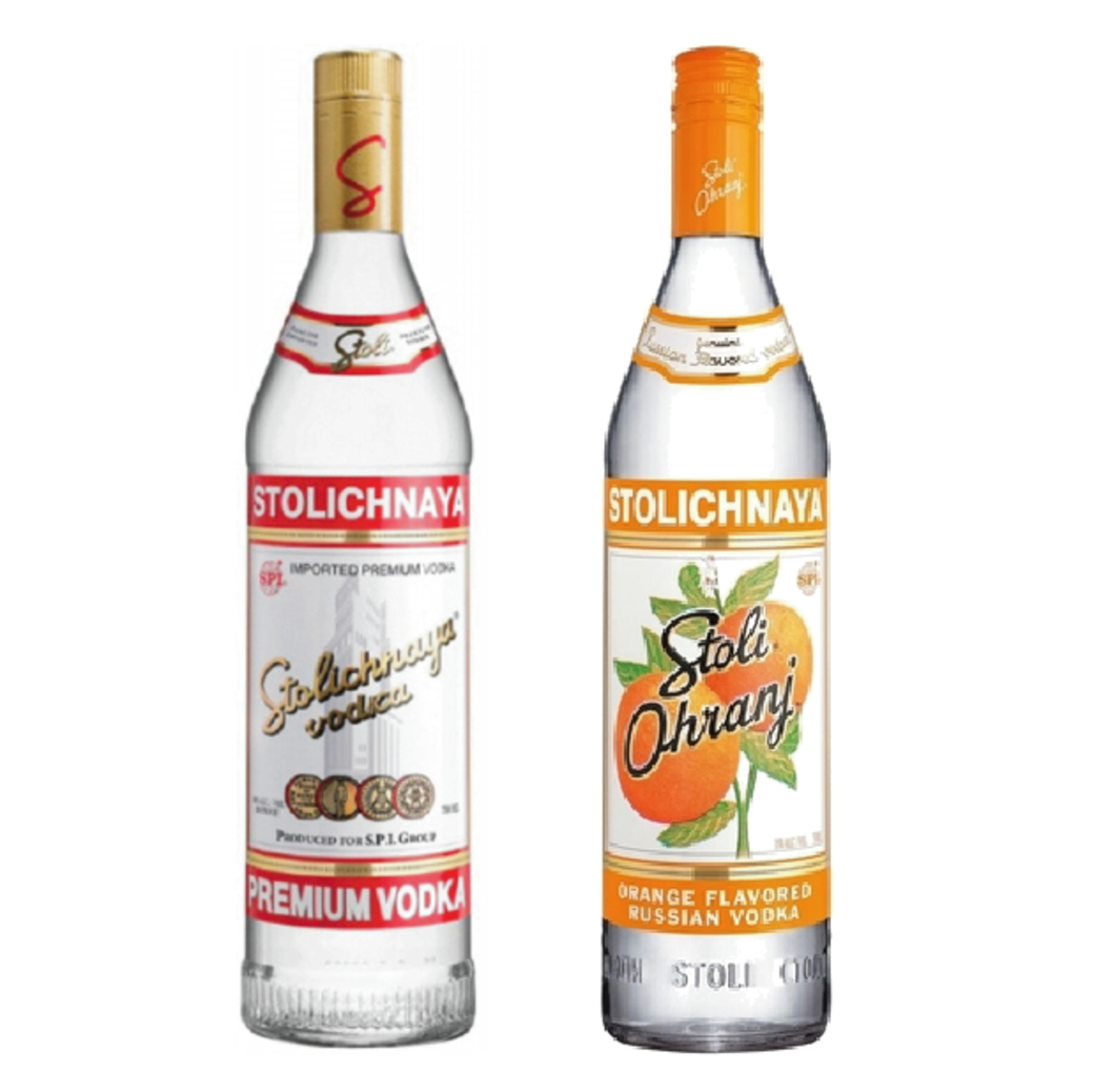 Vodka Stolichnaya 750cc + Vodka Stolichnaya Sabor 750cc