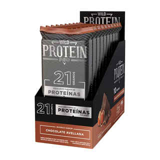 Imagen de Barritas Protein Pro Wild Foods Chocolate Avellana 10 Unidades