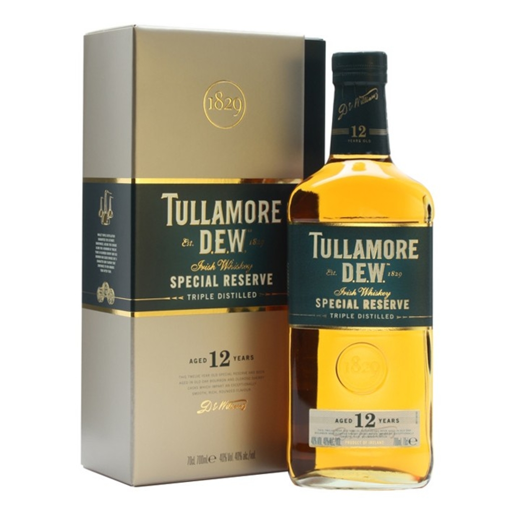 Whisky Tullamore Dew 12 años 700cc 40º alc.