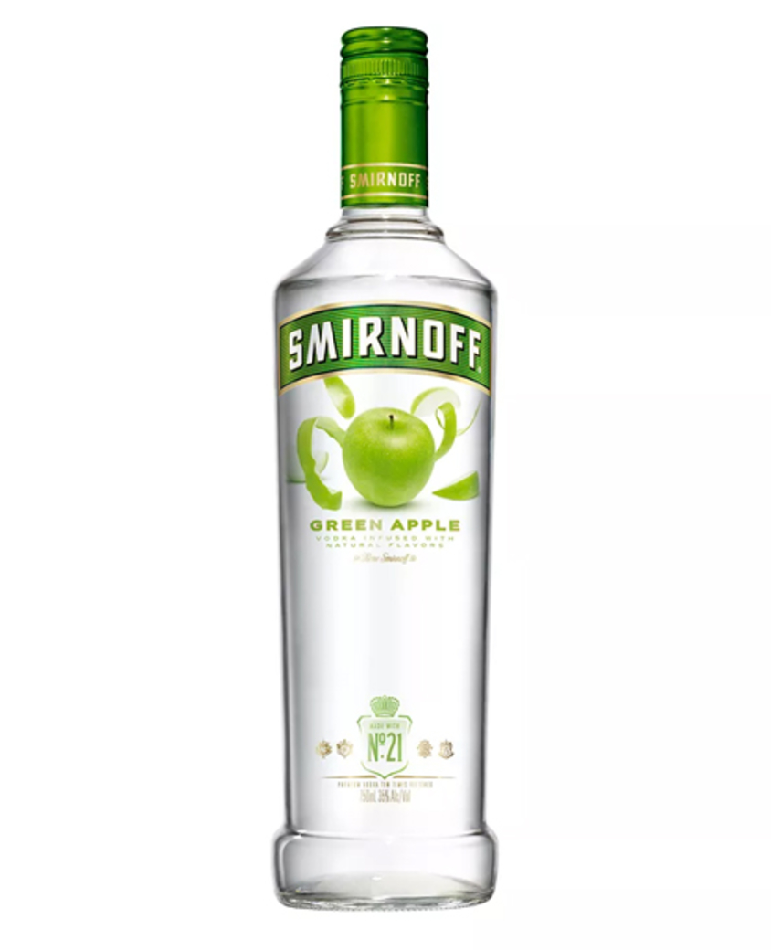 Vodka Smirnoff Green Apple 750cc