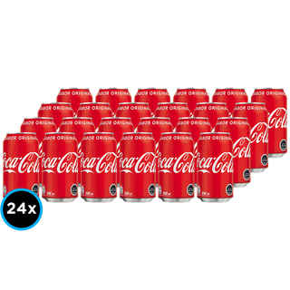 Imagen de 24x Bebida Coca Cola Normal en Lata 350cc