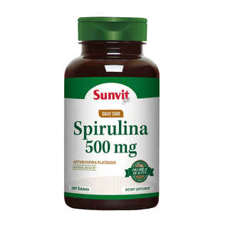 Imagen de Suplemento Sunvit Spirulina 500mg (180 tabletas)
