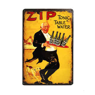 Imagen de Afiche Zip Tonic Table Water Metálico 20 x 30 cm.
