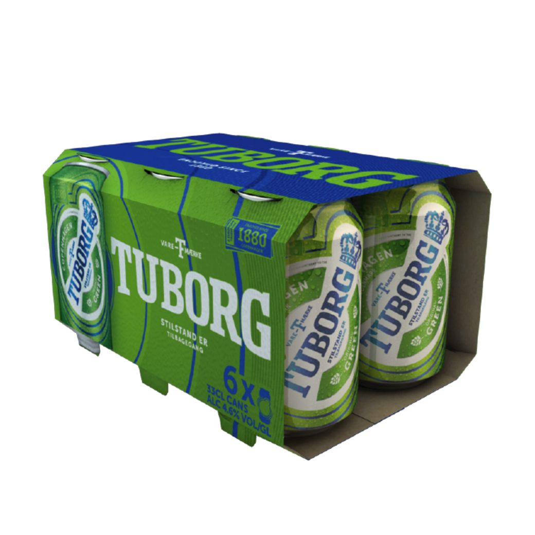 6x Cerveza Tuborg en Latas 330cc