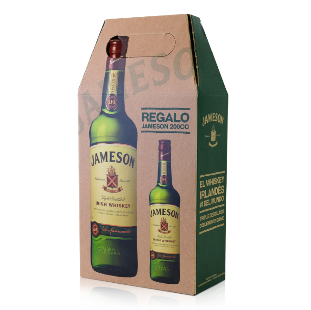 Whisky Jameson Irish Santard 40º 750cc + Petaca 200cc